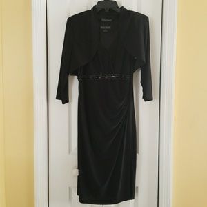 Black Elegant Dress with Jacket